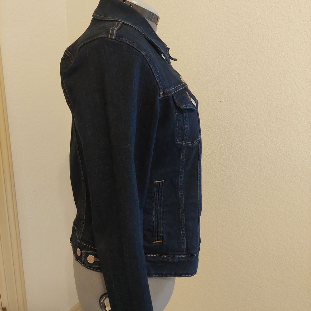 Levi's Trucker Dark Blue Denim Jacket - Picture 6 of 6